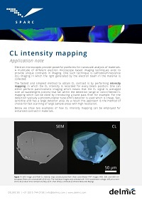 Cathodoluminescence intensity mapping Cathodoluminescence intensity mapping