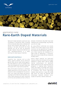 rare earth doped materials rare earth doped materials