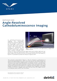 sparc angle-resolved cathodoluminescence imaging application note sparc angle-resolved cathodoluminescence imaging application note